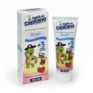 Детская Зубная паста 3+ "Клубника" Pasta del Capitano
