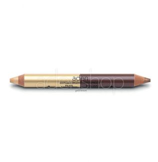 Aden двухцветный карандаш для глаз Gold-Brown 4,11гр