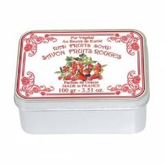 Le Blanc Натуральное мыло в жестяной упаковке "Красные ягоды", 100г