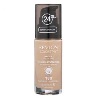 Тональный крем для комбинированной и жирной кожи лица Revlon Colorstay Makeup Combination/Oily Skin (180 Sand Beige)